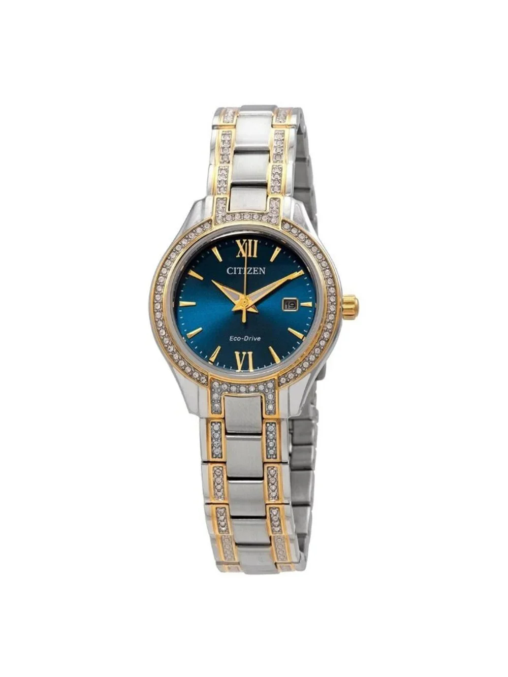 NWT Citizen Silhouette Crystal Blue Dial Ladies Watch